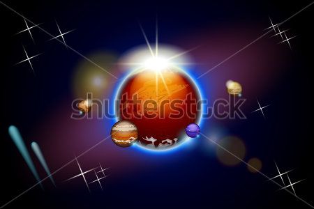 

Фотообои ArtSide Космос (281139581) Штукатурка