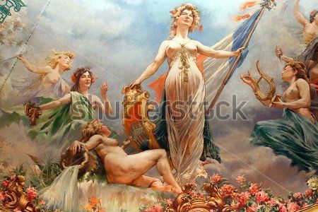 

Фотообои ArtSide Фреска Девушки (53381050) Штукатурка