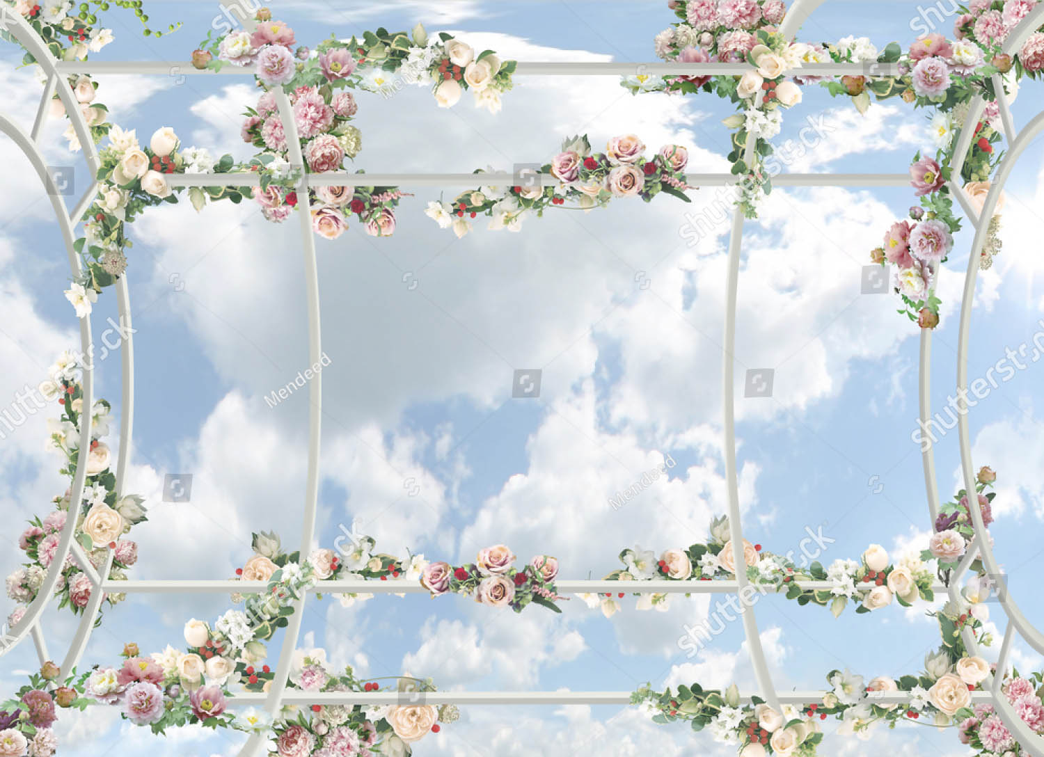

Фотообои ArtSide Небо с цветами (1160009473) Холст