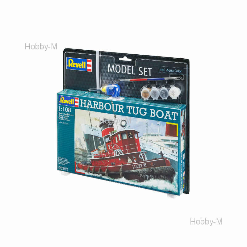 

Подарочный набор с моделью Портового буксира 1:108 Revell (RVL-65207)