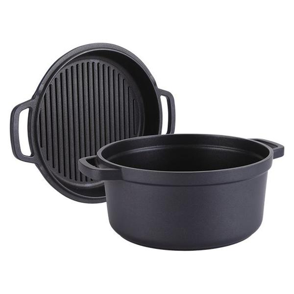 

Кастрюля антипригарная Maestro 240 мм x 3.3 л с крышкой-сковородкой (MR-4124)
