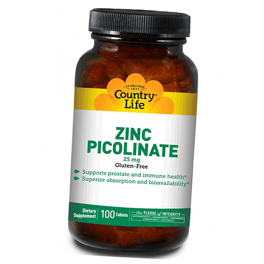 

Country Life Zinc Picolinate 100таб (36124063)