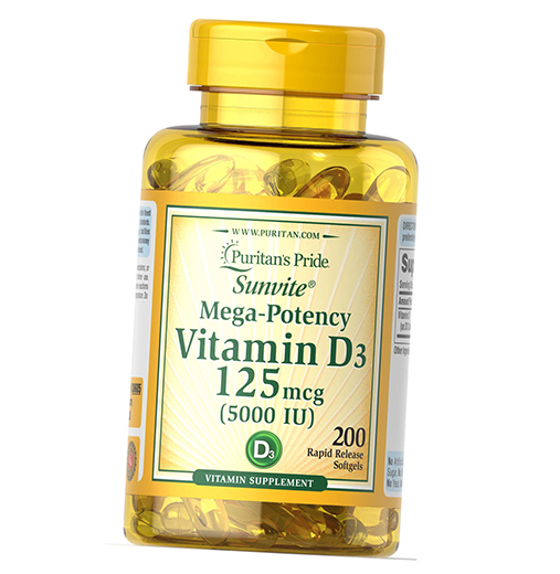 

Витамин Д3, Vitamin D3 5000, Puritan's Pride 200гелкапс (36367070)