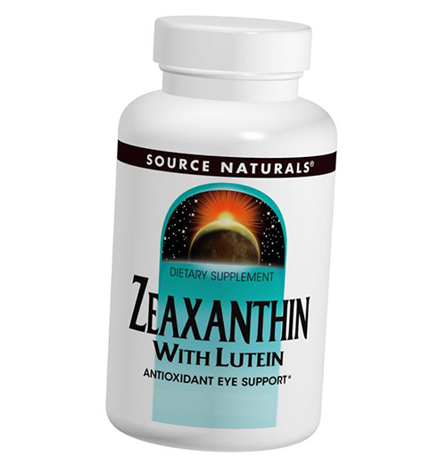 

Лютеин и Зеаксантин, Zeaxanthin with Lutein, Source Naturals 60капс (72355008)