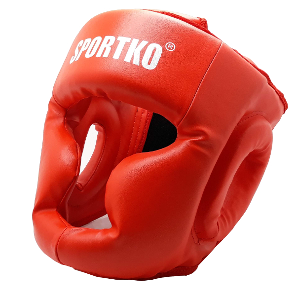 

Шлем боксерский маска Sportko ОД3 красный L