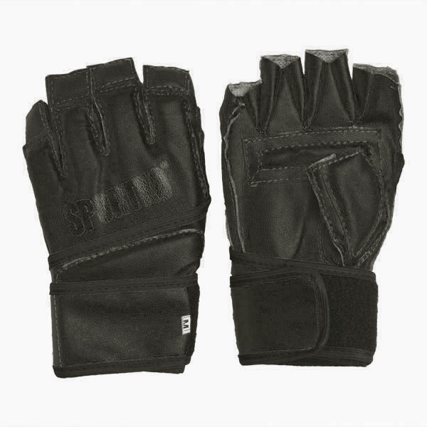 

Перчатки с открытыми пальцами Sportko ПД-4 черные L