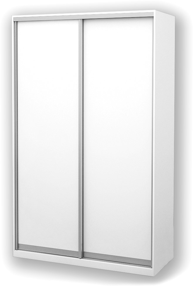 

Шкаф-купе двухдверный Roko 120х242х60 см ДСП Белый