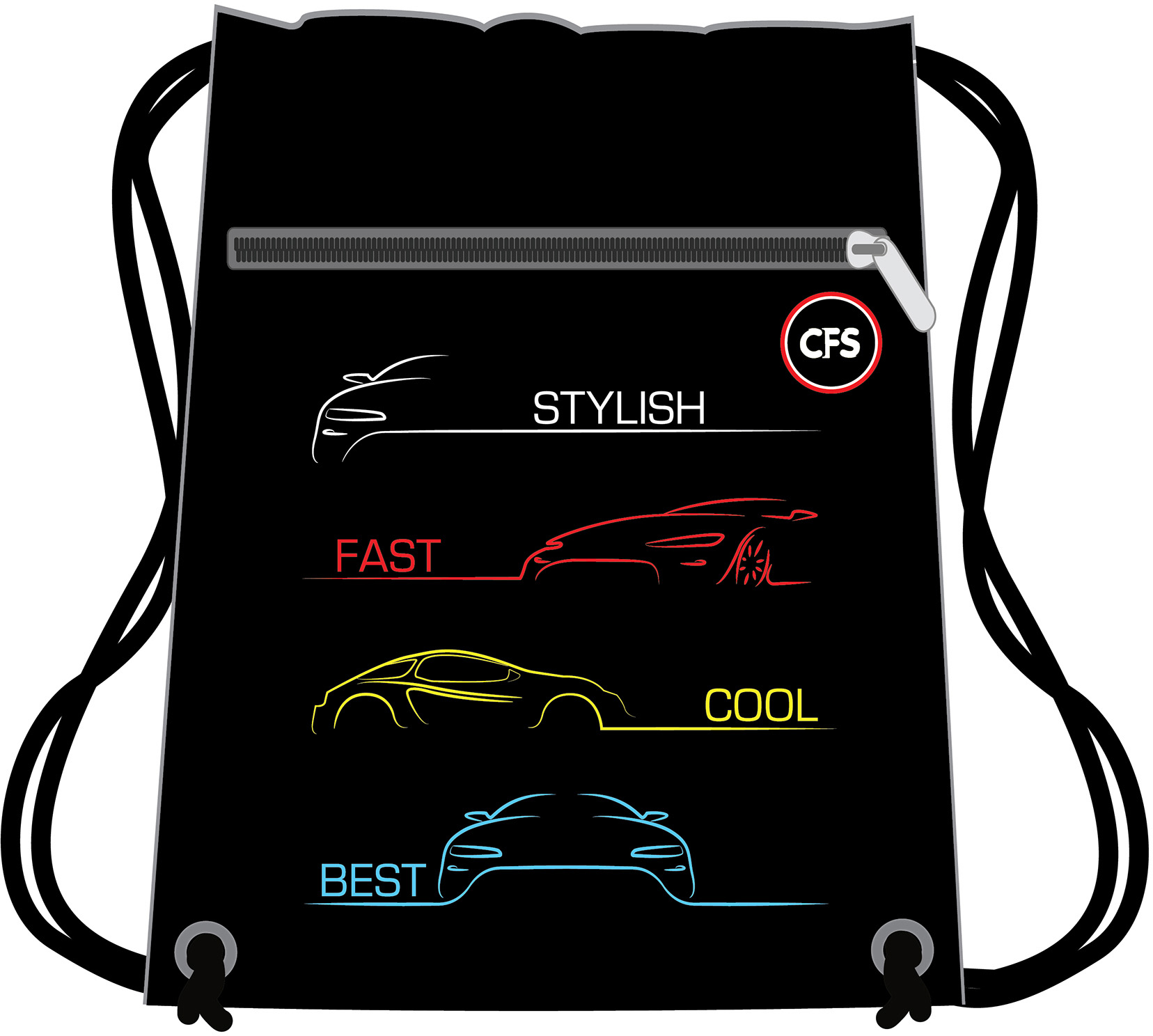 

Сумка для обуви Сool For School Stylish Car (CF85760)