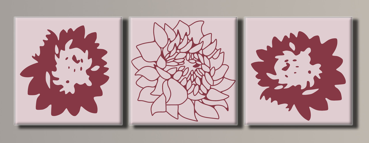 

Модульная картина Art&Print Графический цветок 55х169 см (HAT-110)