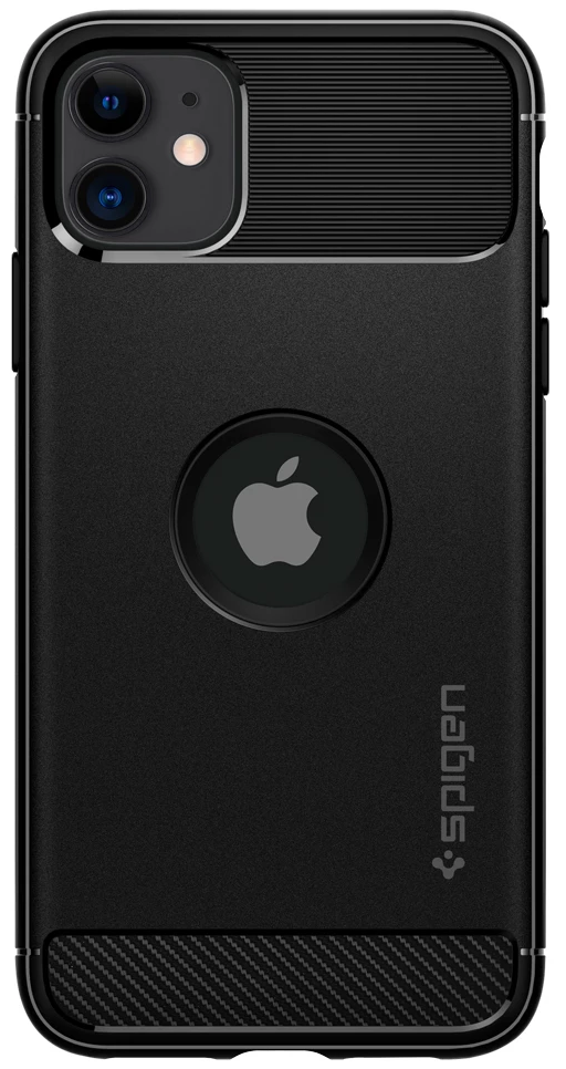 

Чехол Spigen для iPhone 11 Rugged Armor, Matte Black