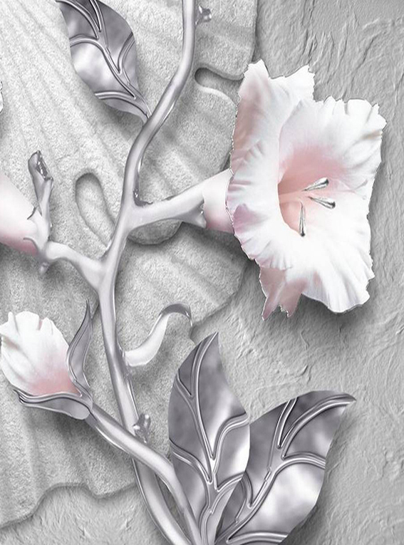 

3D Фотообои флизелиновые DeCors Розы на фоне 200x270 см 2 сегмента (181062ф)