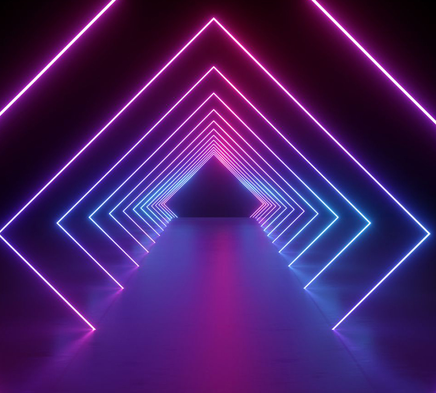 

3D Фотообои флизелиновые DeCors Неон 300x270 см 3 сегмента (181099ф)