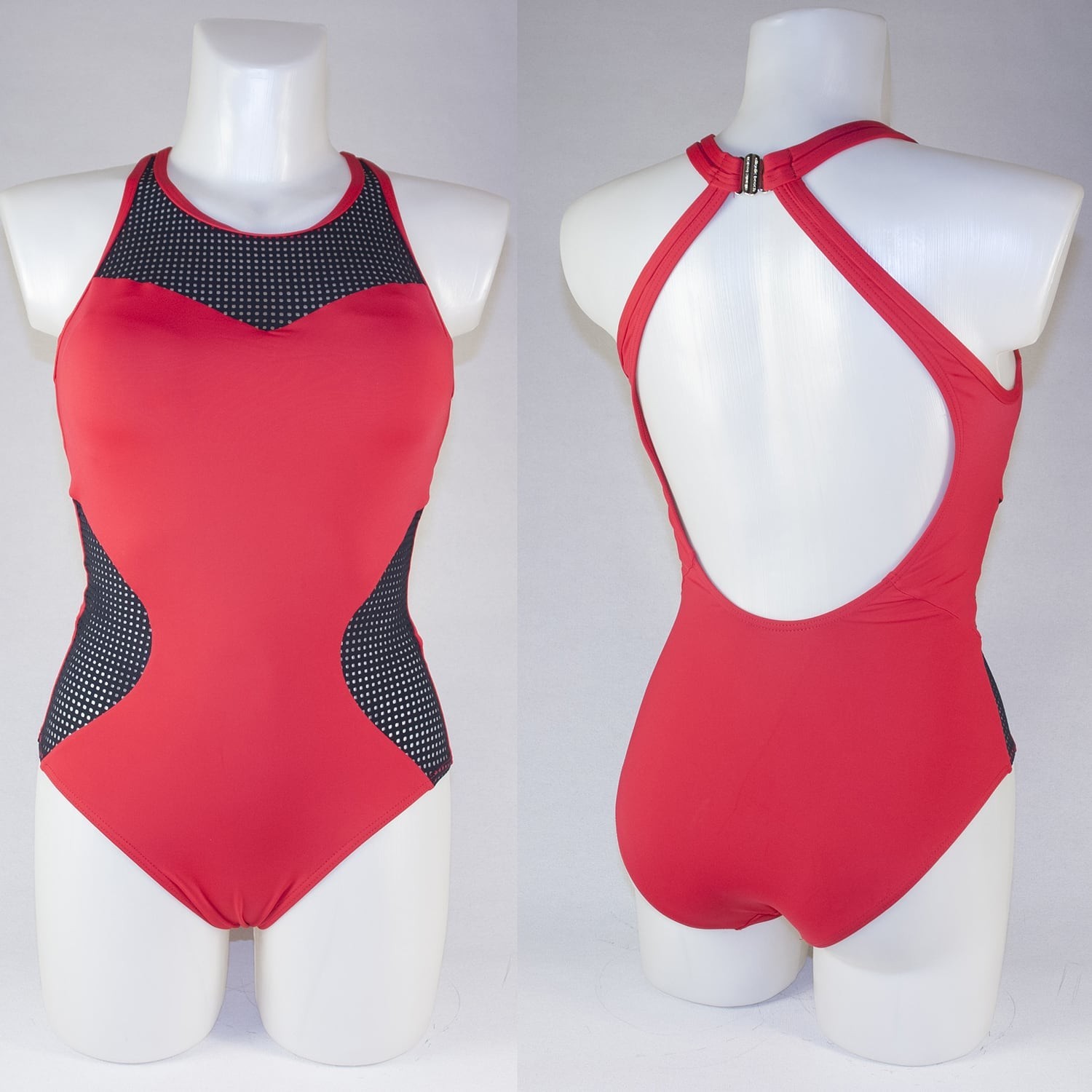 

Женский купальник Atlanticbeach 69938 40 слитный чашка без косточек красный