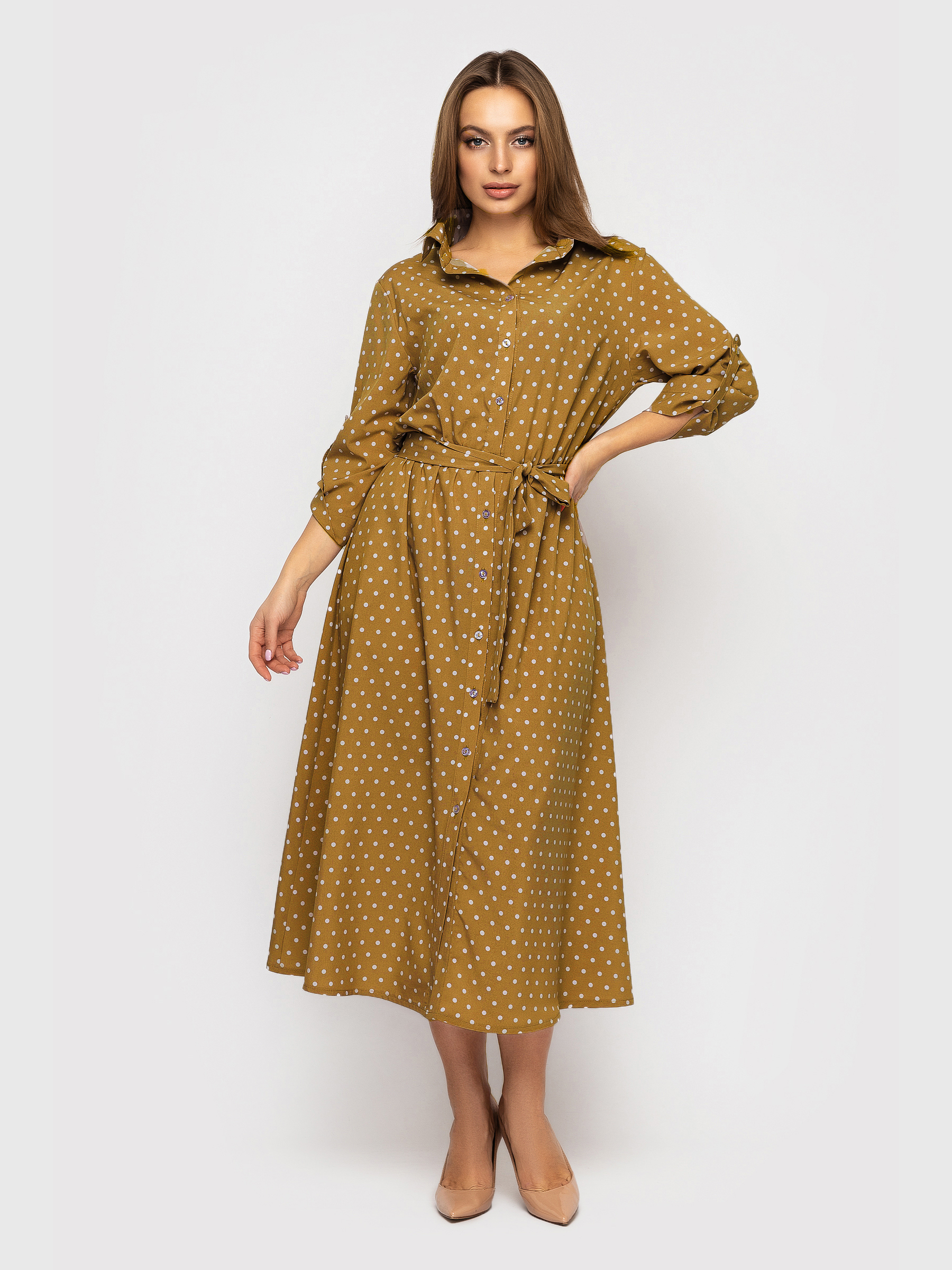

Платье MJL Tuson M Mustard polka dots
