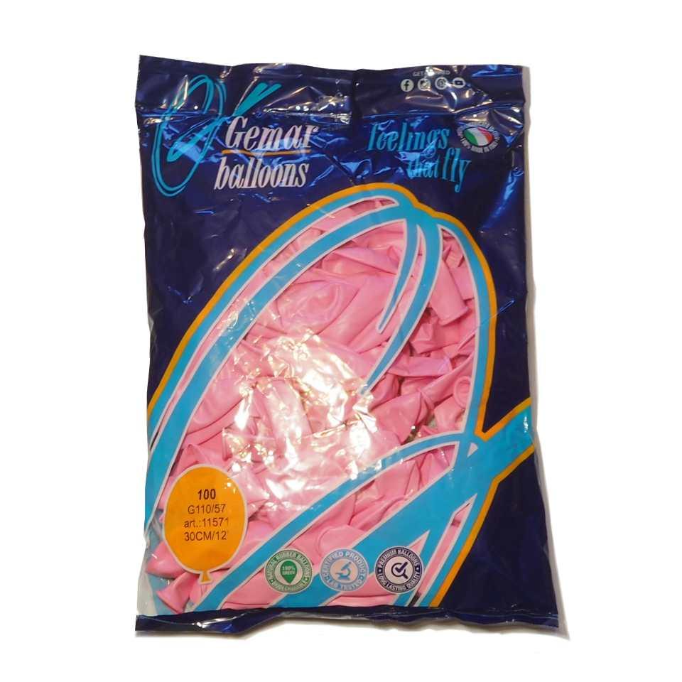 

Воздушные шары Gemar пастель 12"(30 см) ярко-розовый 100 шт