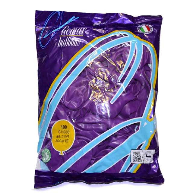 

Воздушные шары Gemar пастель 12"(30 см) фиолетовый 100 шт
