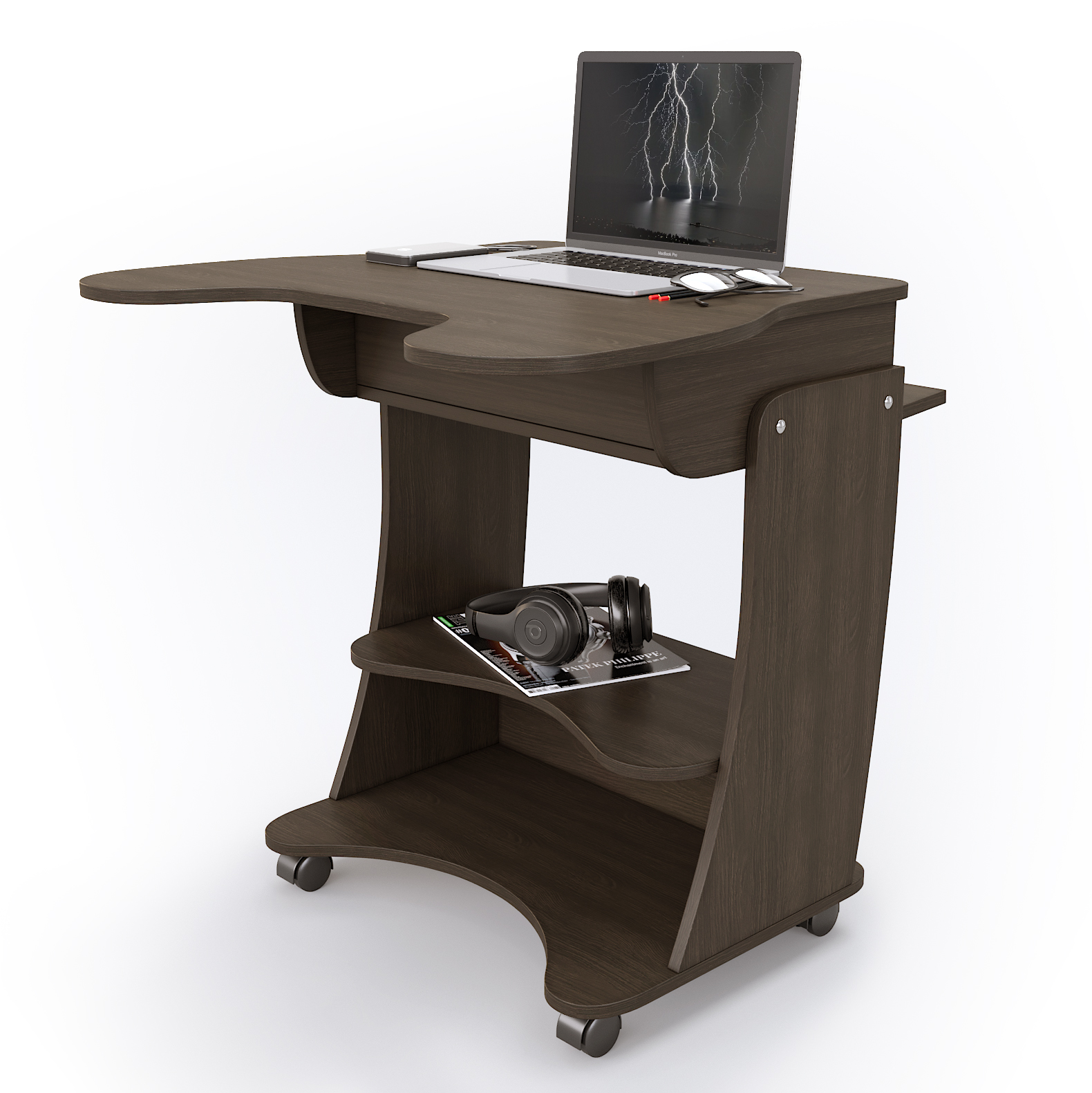 

Стол для ноутбука геймерский эргономичный из ЛДСП Kombi-Х венге Zeus