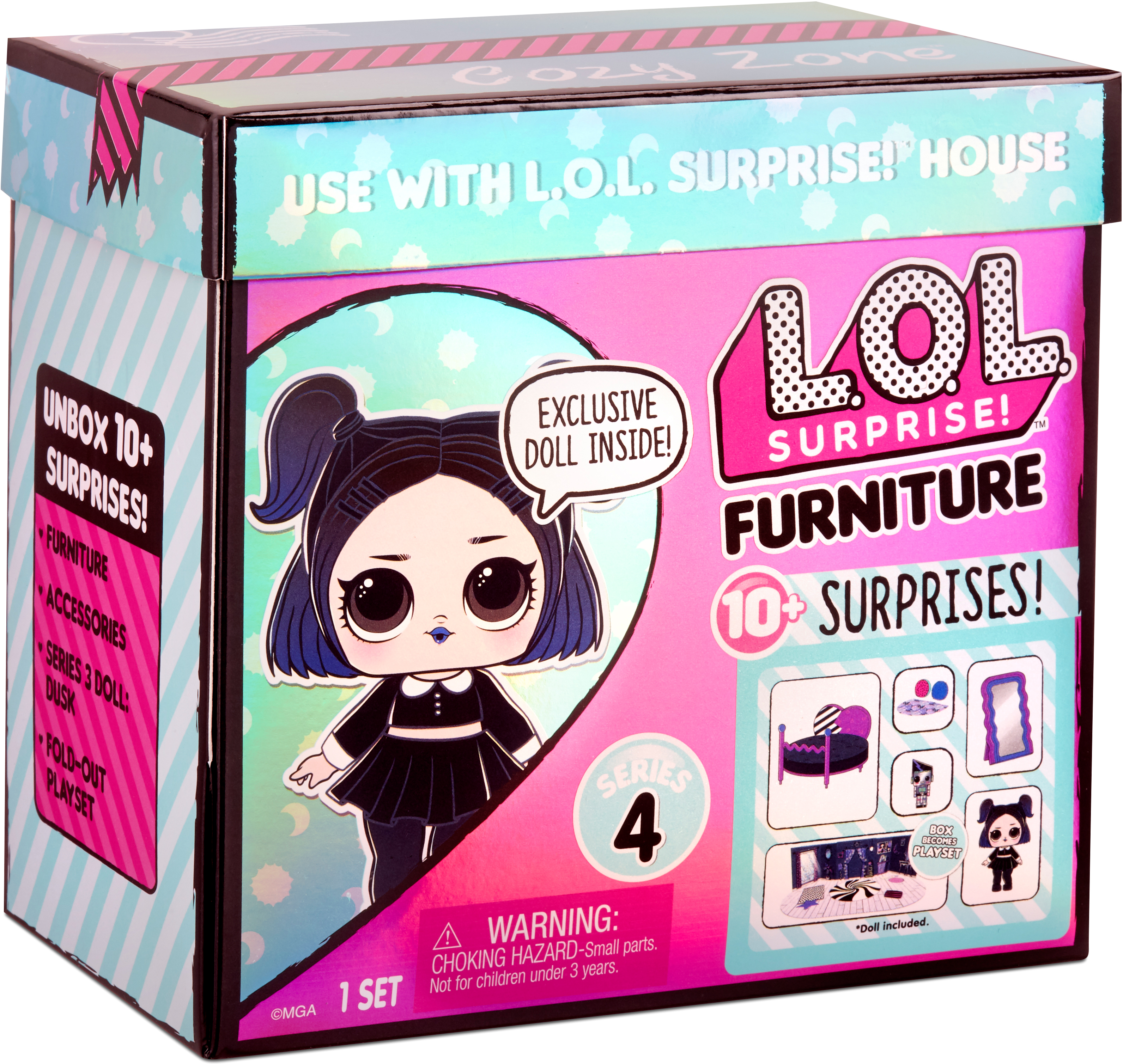 

Игровой набор с куклой L.O.L. Surprise! серии Furniture S4 Леди-Сумерки (572640)