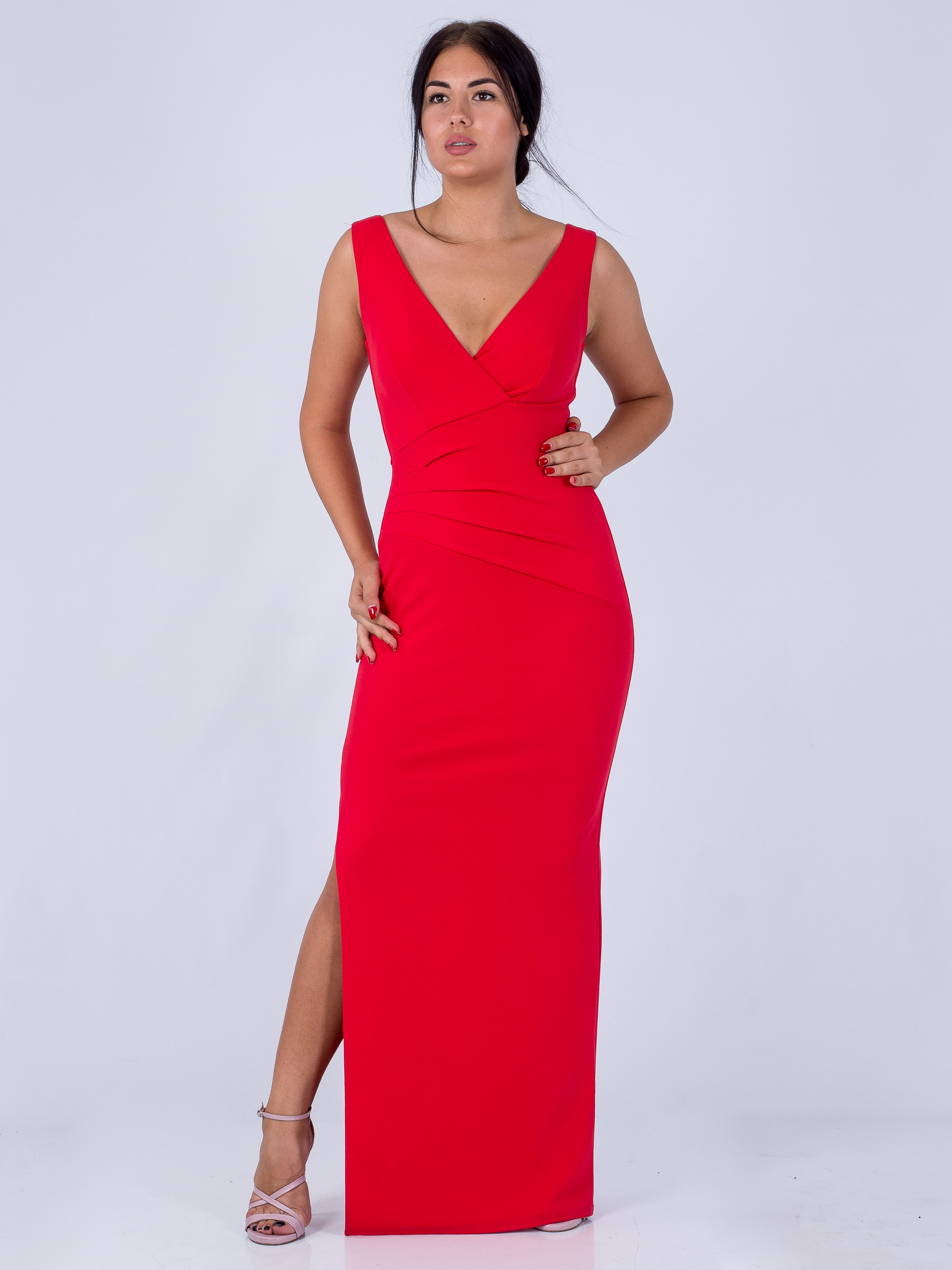 

Длинное платье Jessica Wright EB-8490 L Красный