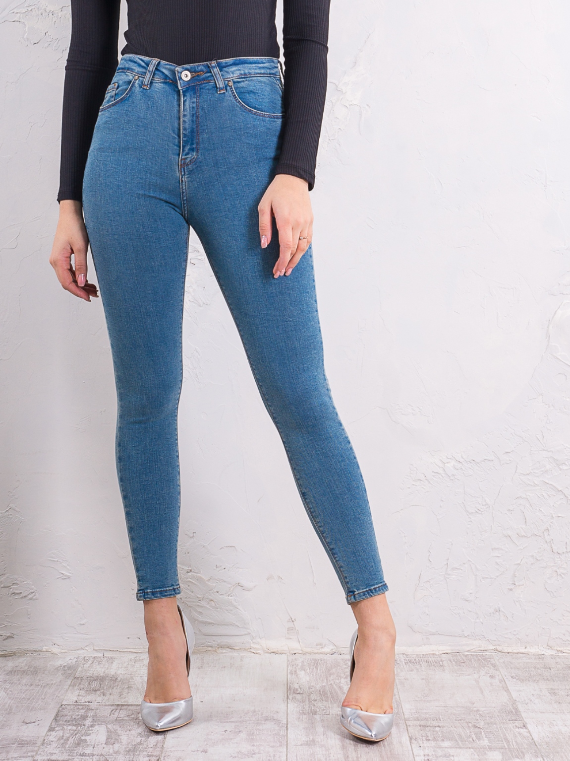 

Джинсы super skiny BEBE PLUS 23699 4XL Синий