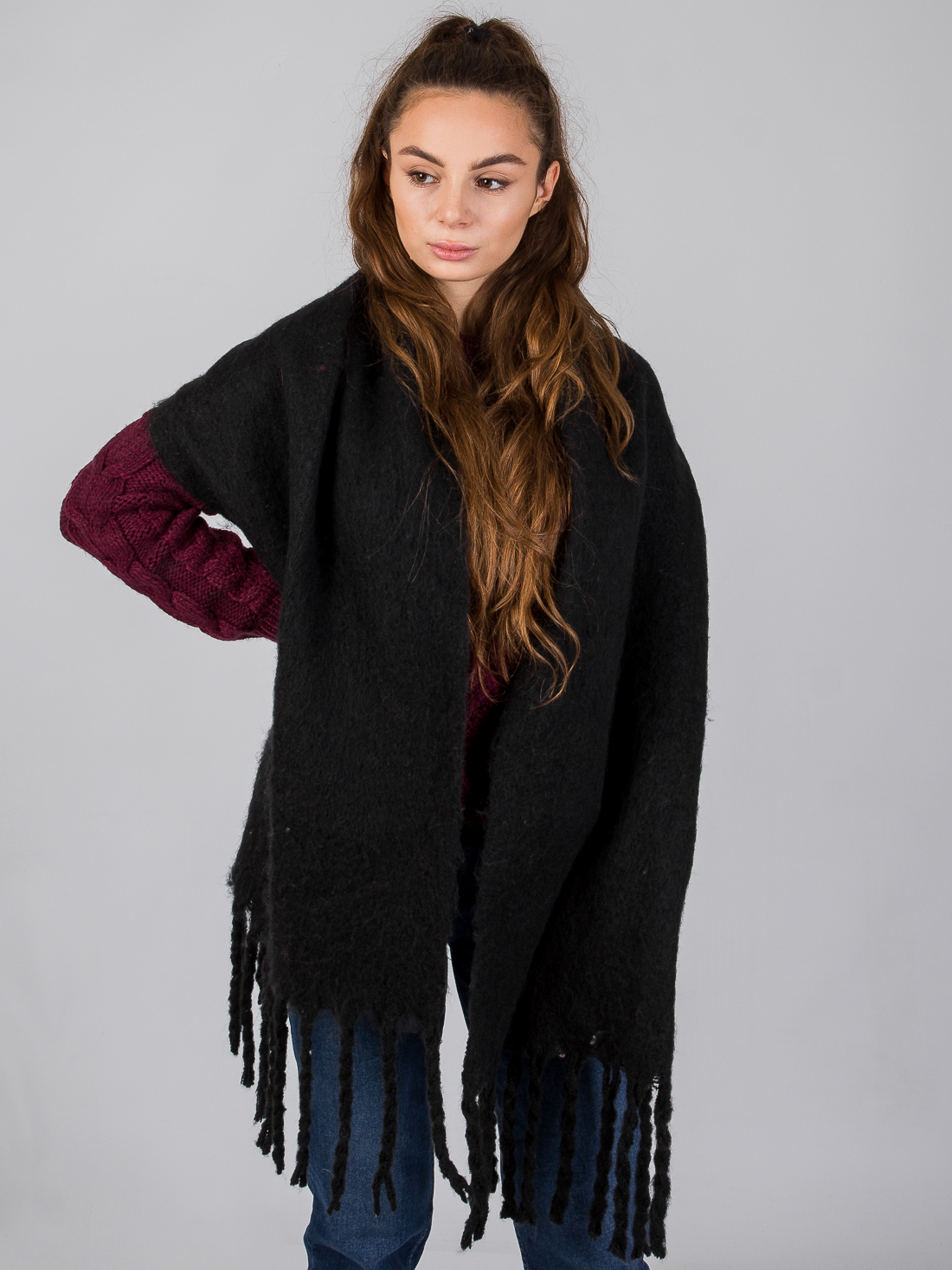 

Шарф Jennyfer 90reed One size Черный