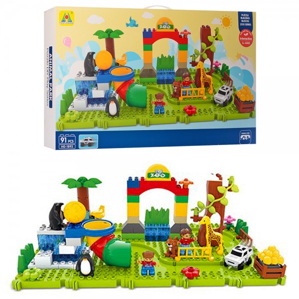 

Детский конструктор Зоопарк Bambi HG-1893 Зеленый (MR01187)