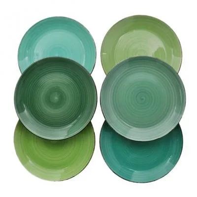 

Тарелка керамическая Flora MINT микс 27 см. 45118 6 штук