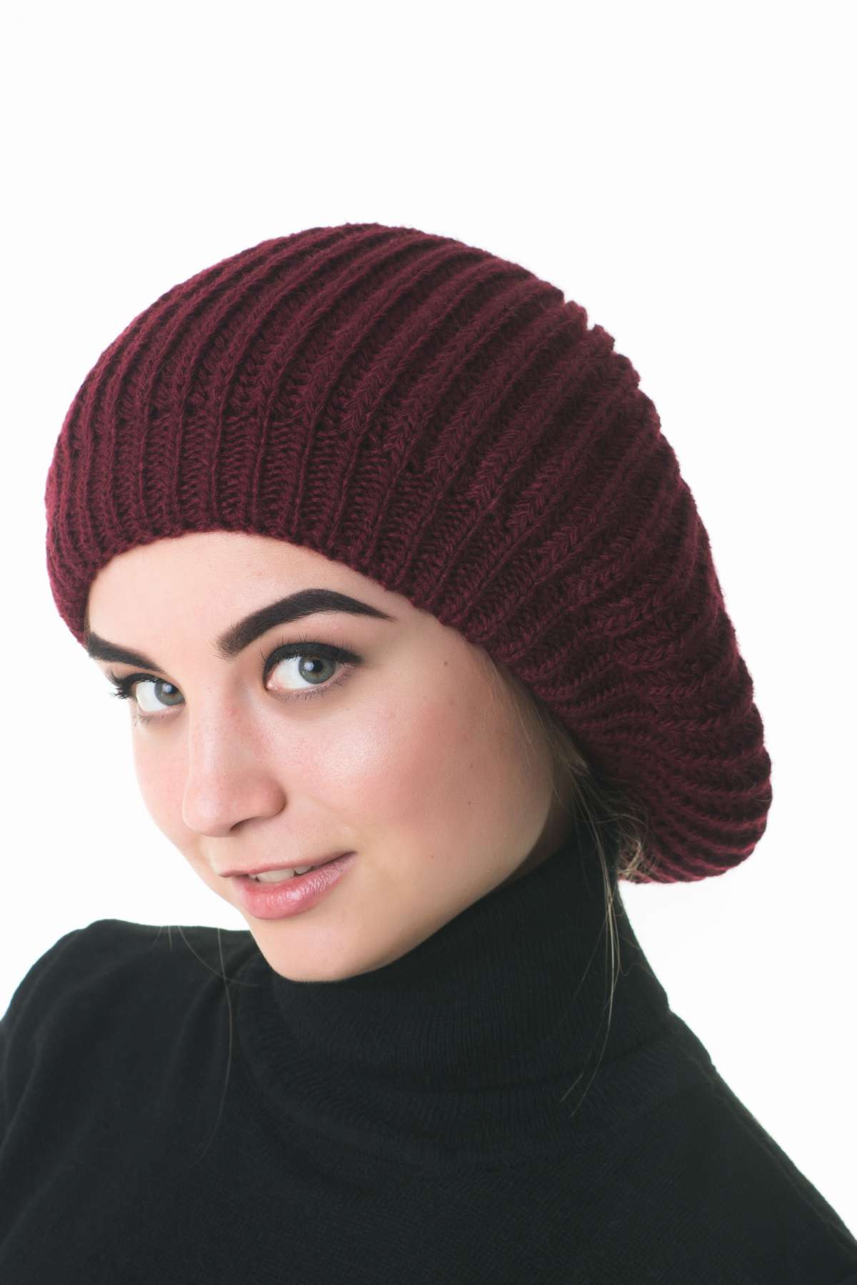 

Берет Наталка 0118Н M бордовый