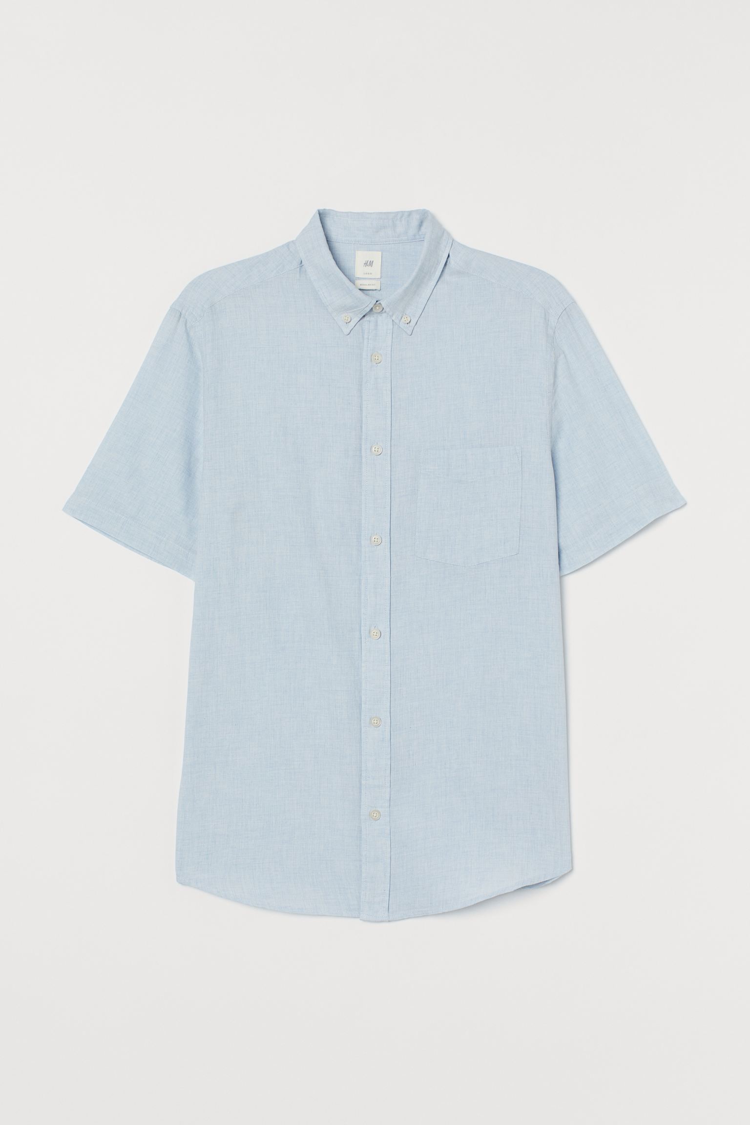 

Рубашка H&M L голубой 16128272671