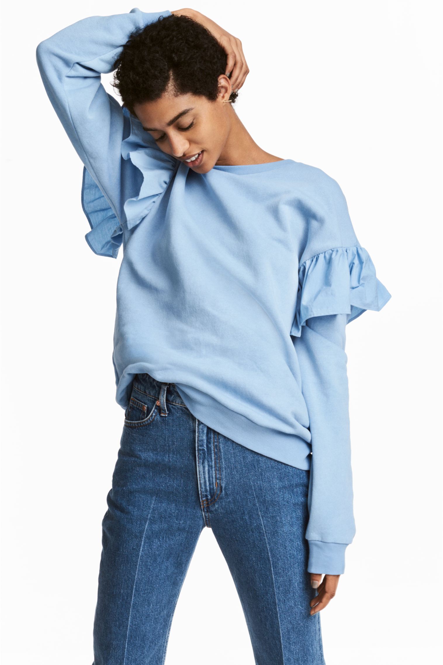 

Свитшот H&M L голубой 6015734006