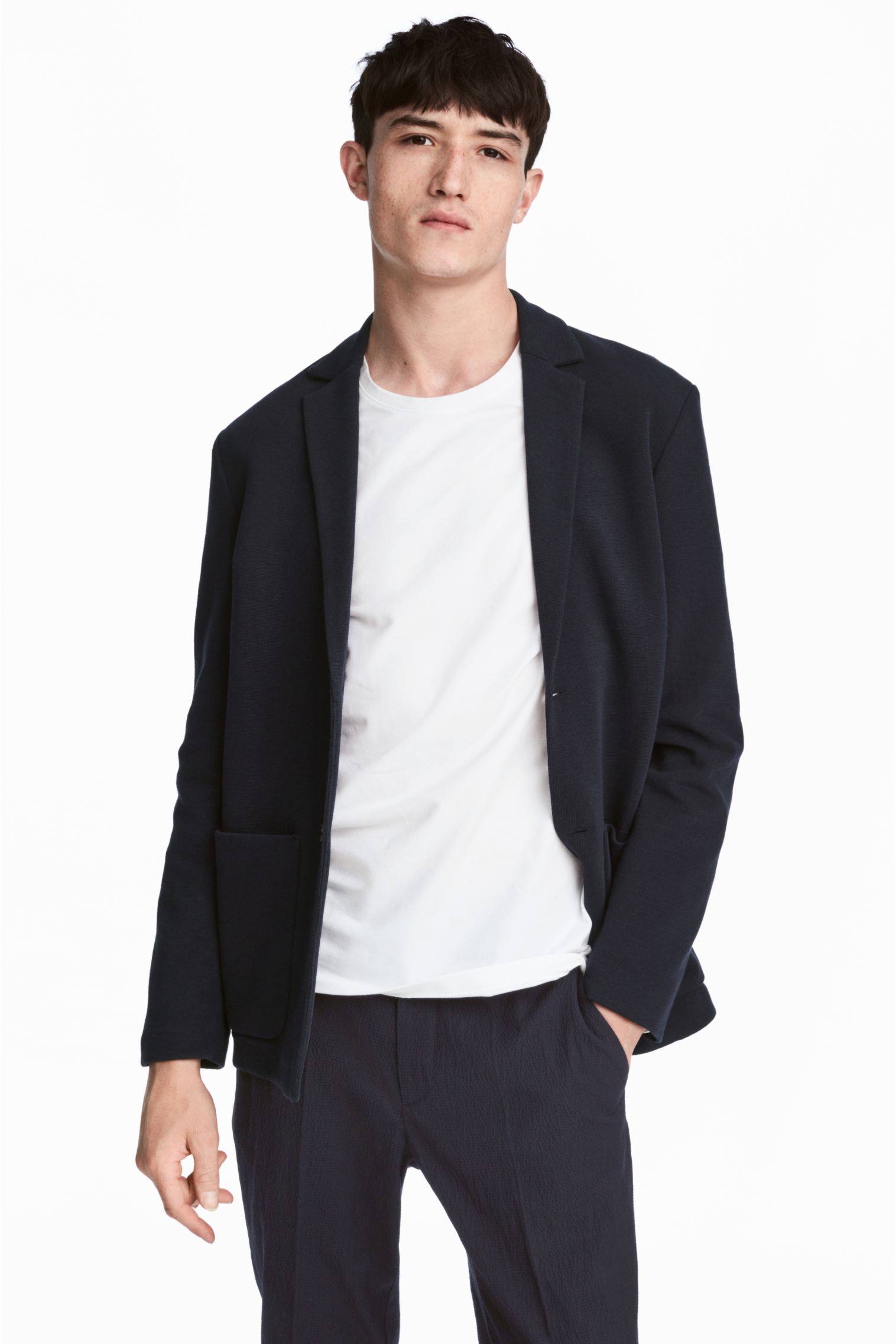 

Пиджак H&M 48 темно синий 22014973536