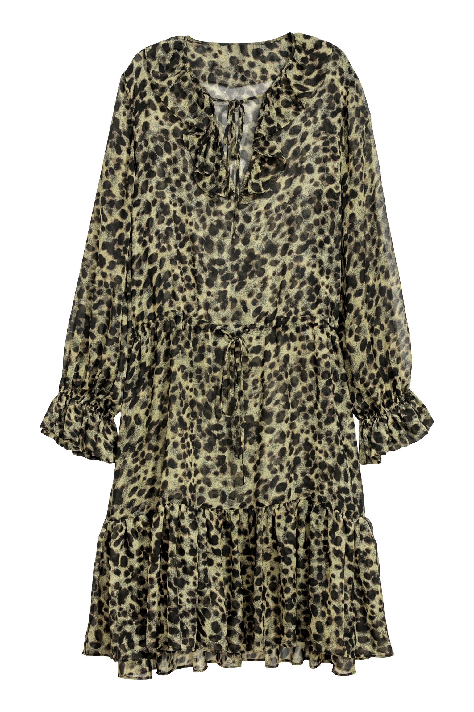 

Платье H&M 38 зеленый леопард 16016291077