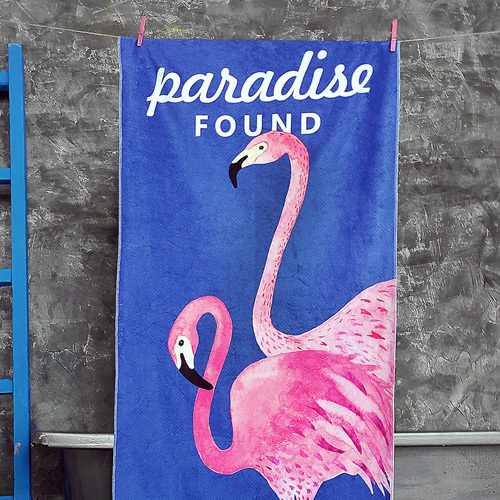 

Полотенце большое с принтом Presentville Paradise found 150x70 см