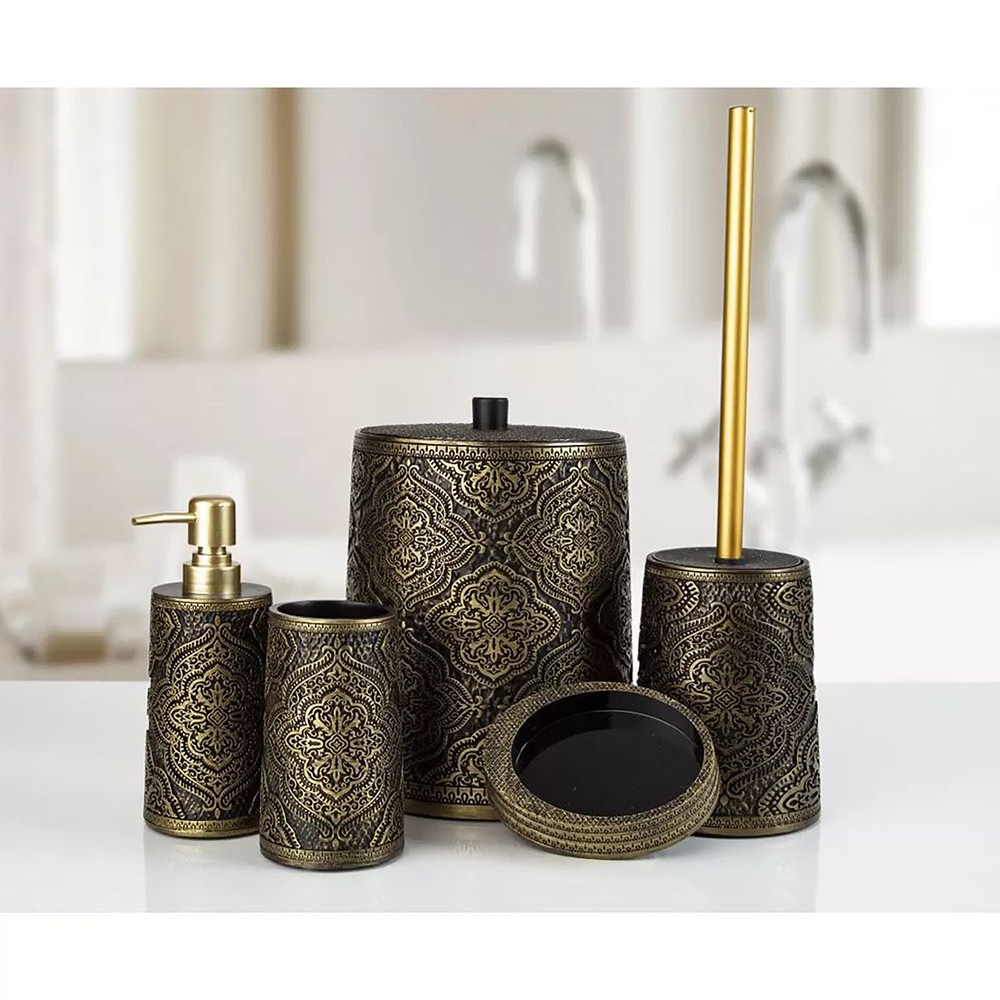 

Комплект в ванную Irya - Lane bronz бронзовый (5 предметов)