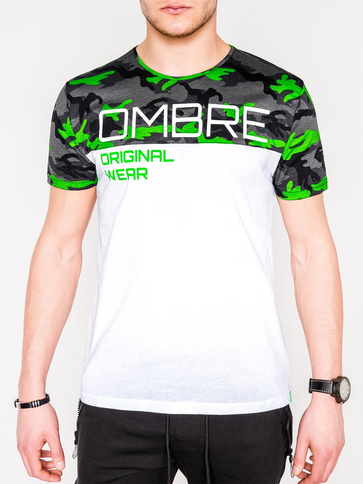 

Футболка Ombre S1003 M Зелена 5902228054795