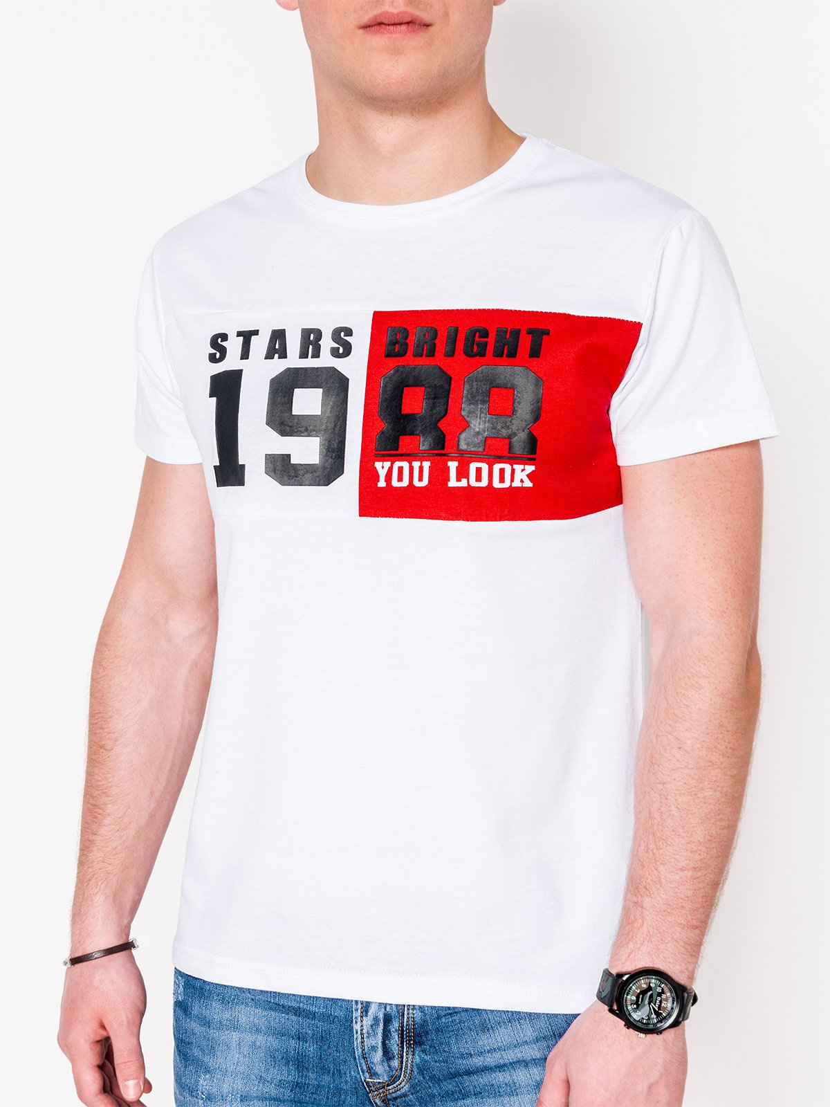 

Футболка Ombre S1076 M Біла 5902228572114