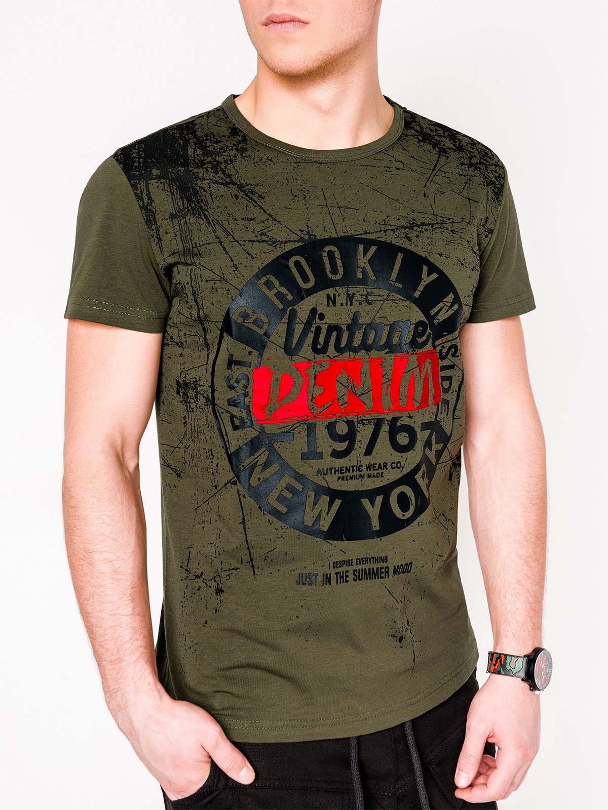 

Футболка Ombre S1058 S Хакі 5902228567455