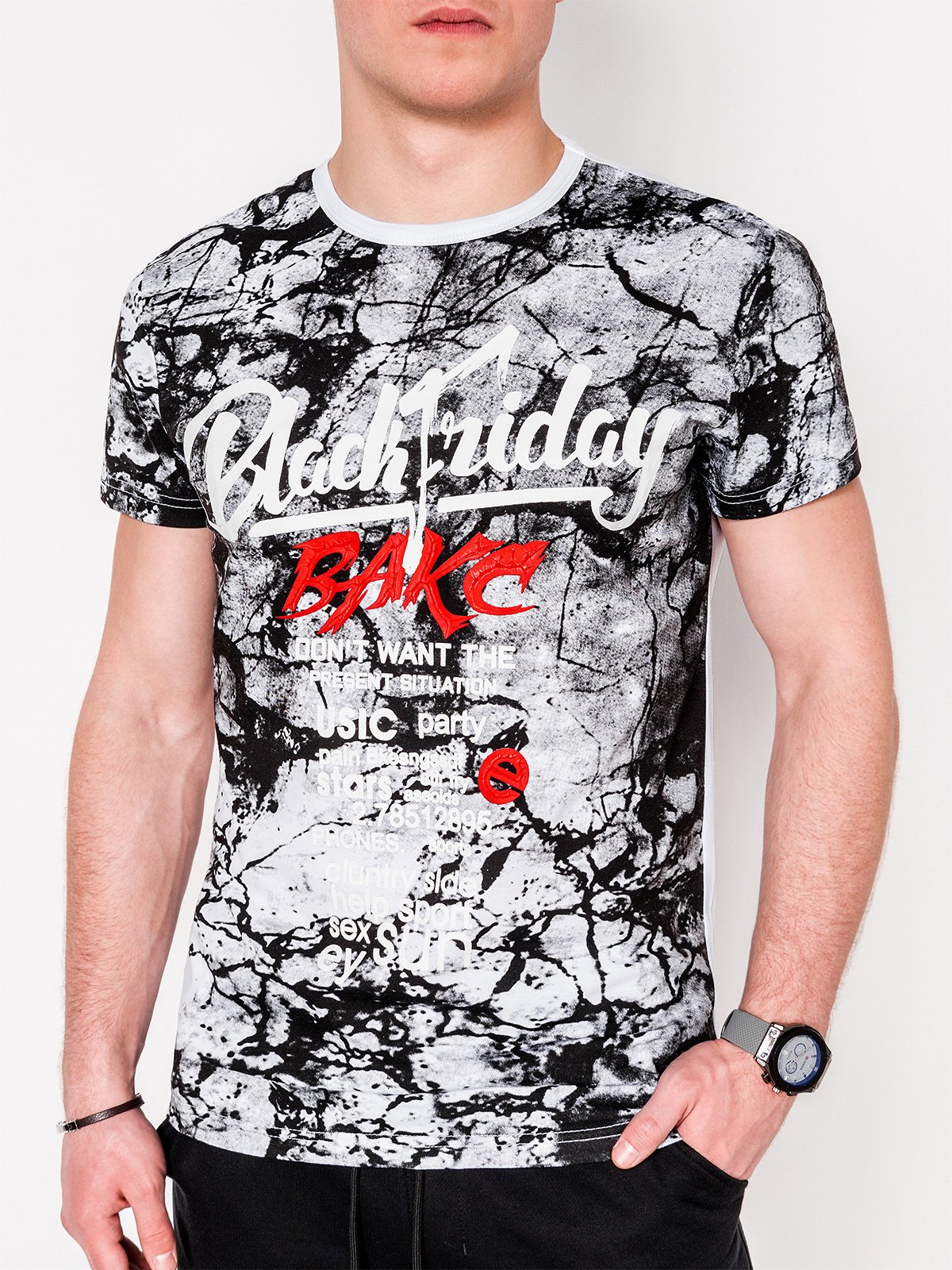 

Футболка Ombre S1065 S Біла 5902228568339