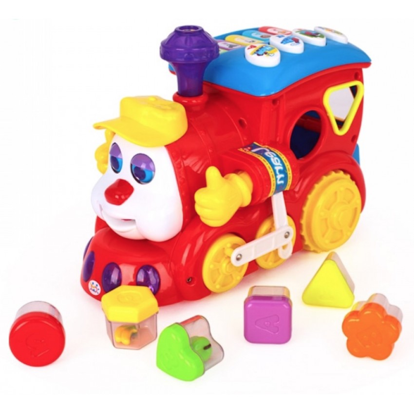 

Развивающая музыкальная игрушка сортер Limo toy 556 Паровозик-Умник