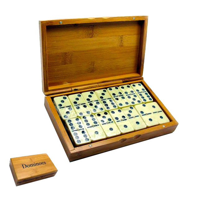 

Домино в бамбуковом футляре «Dominoes-1» 19*12*3 см Safebet 28860-BR-1393