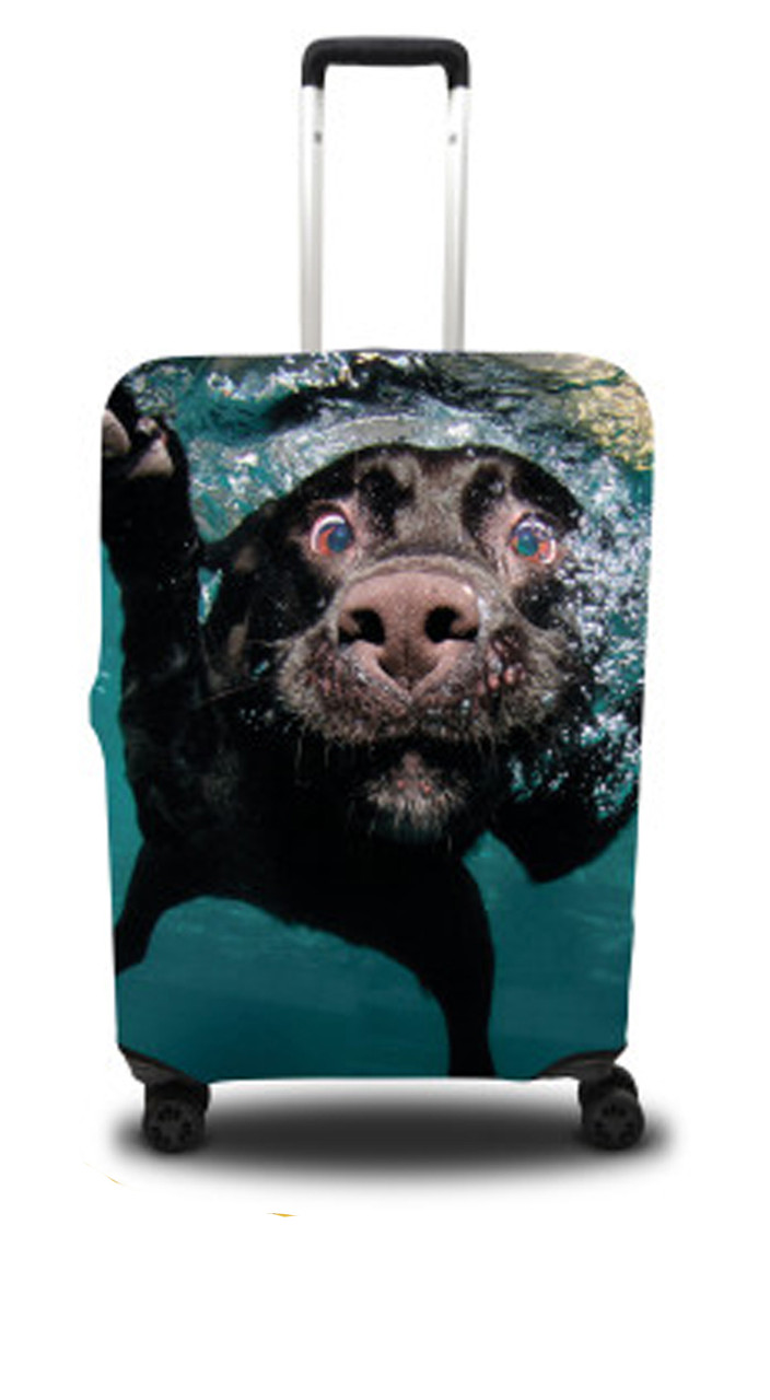 

Чехол для чемодана Coverbag собака S черный