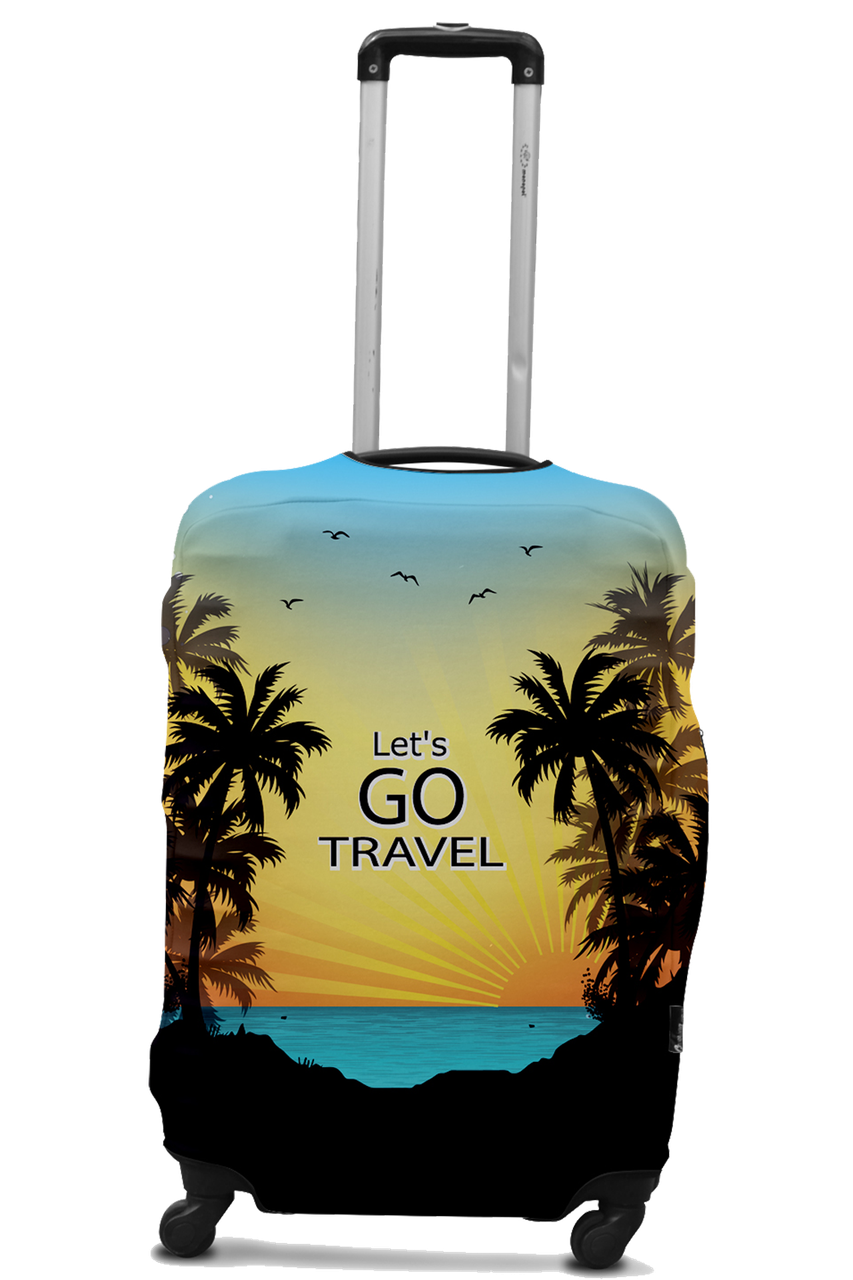 

Чехол для чемодана Coverbag Lets Go L разноцветный