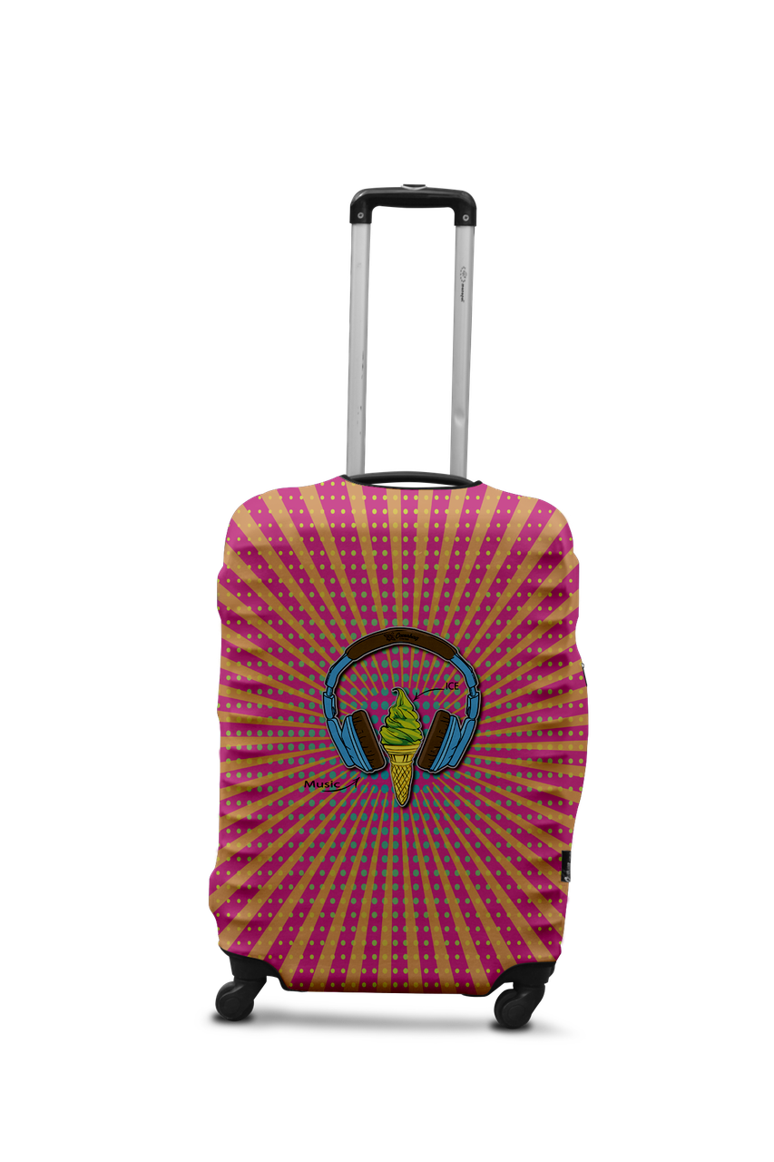 

Чехол для чемодана Coverbag наушники S разноцветный