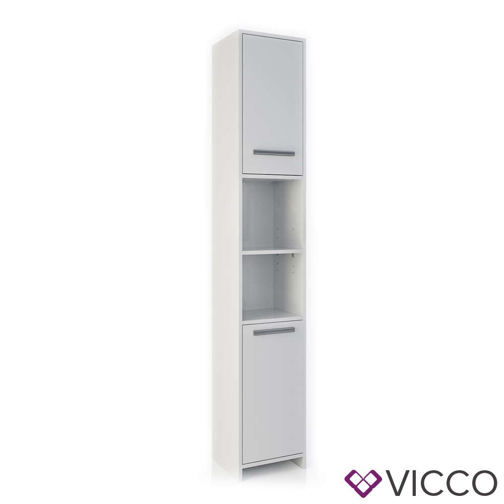 

Шкаф пенал для ванной Vicco Kiko, 30x190, белый