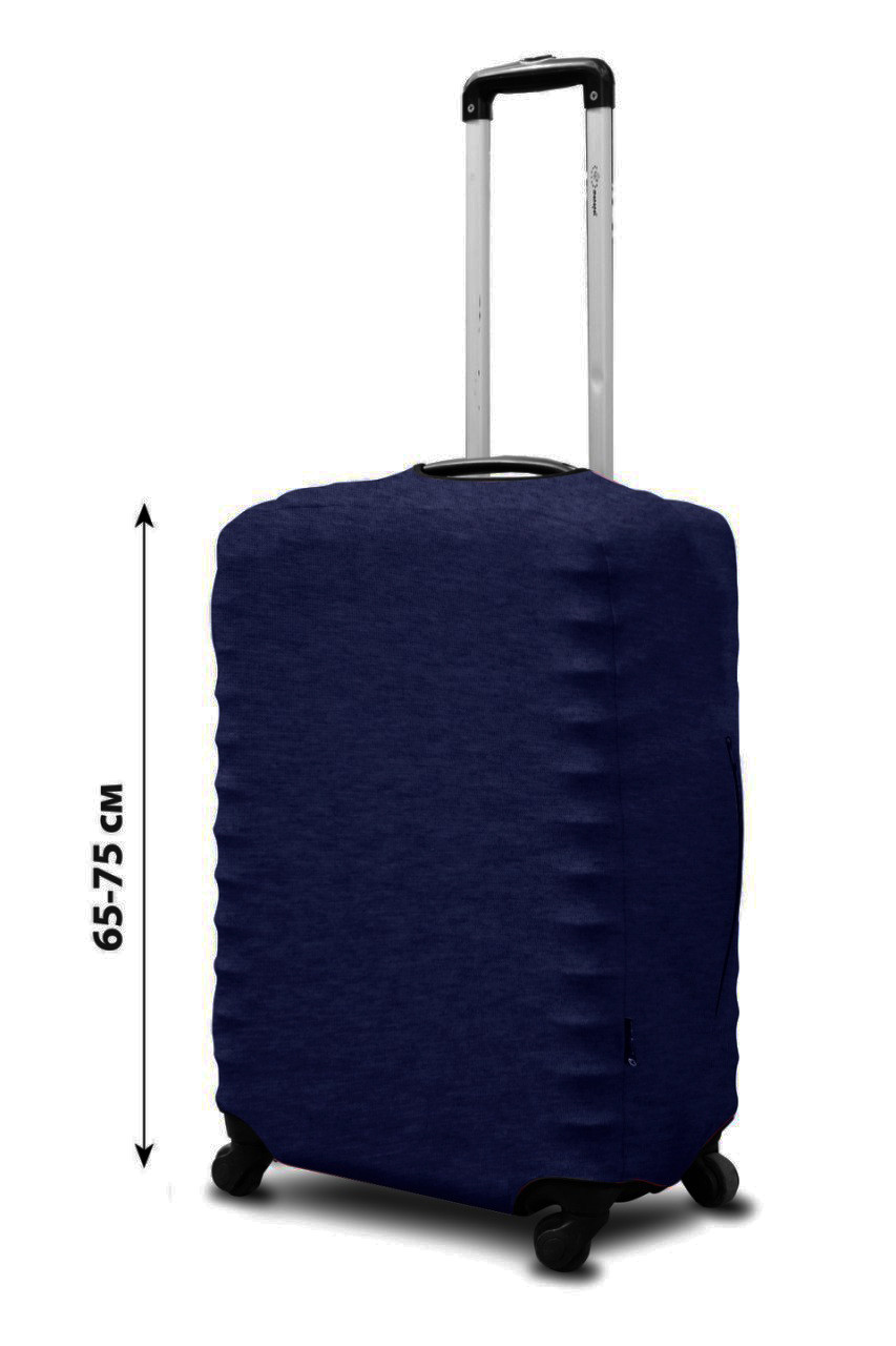 

Чехол для чемодана Coverbag неопрен L синий+меланж