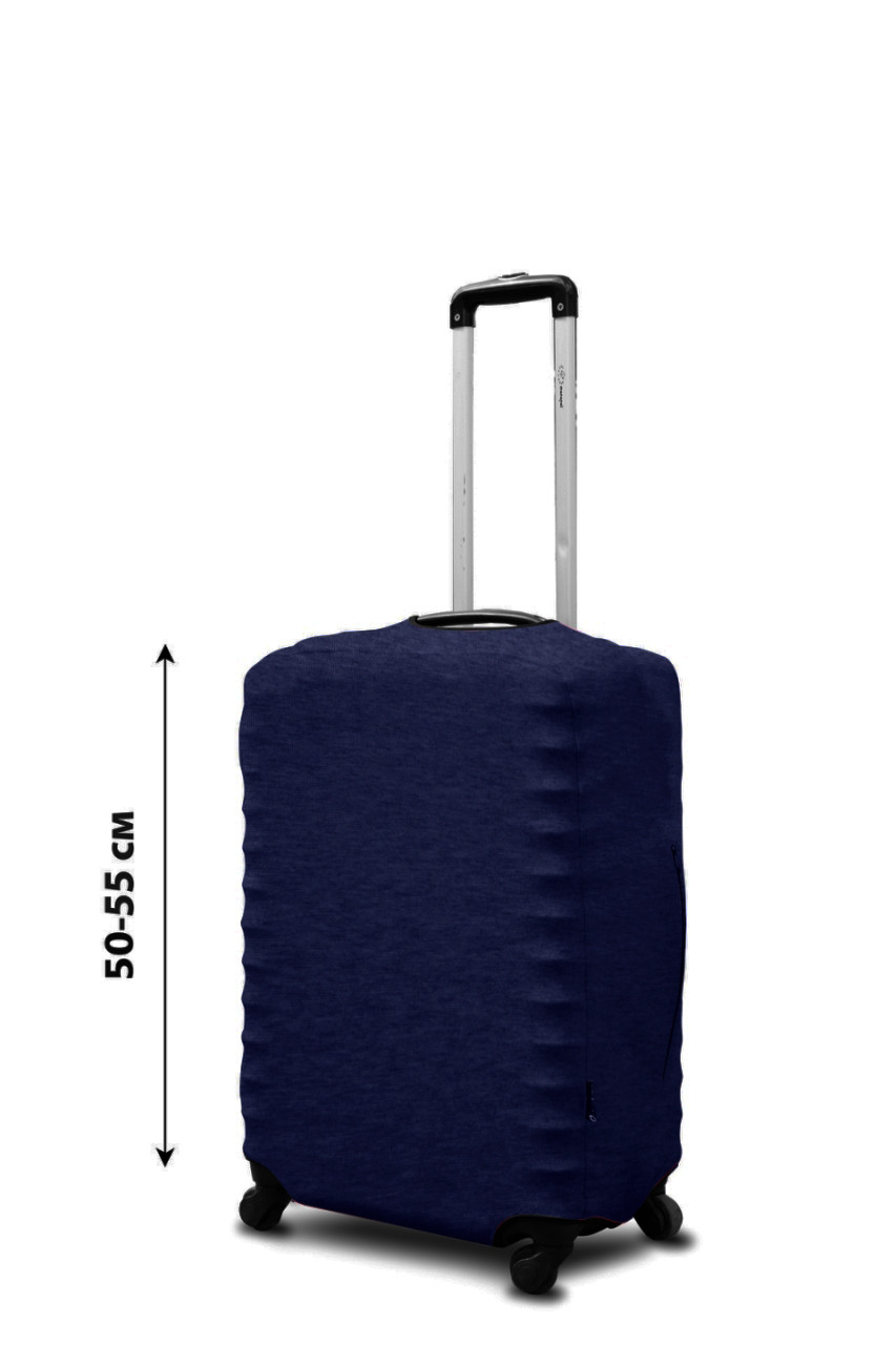 

Чехол для чемодана Coverbag неопрен S синий+меланж