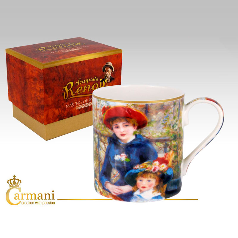

Кружка фарфоровая О.Ренуар Две сестры Carmani 32122-BR-1704