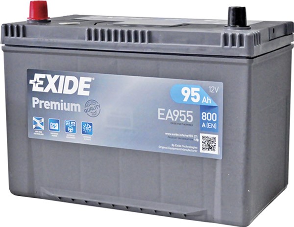 Автомобильный аккумулятор Exide Premium 6СТ-95 95 Ач (+/-) Asia 800 А ...