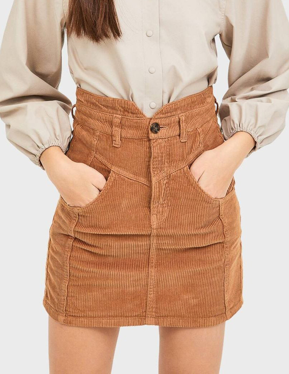 

Юбка Stradivarius Ж1052456 (1320/515/450) цвет коричневый XL