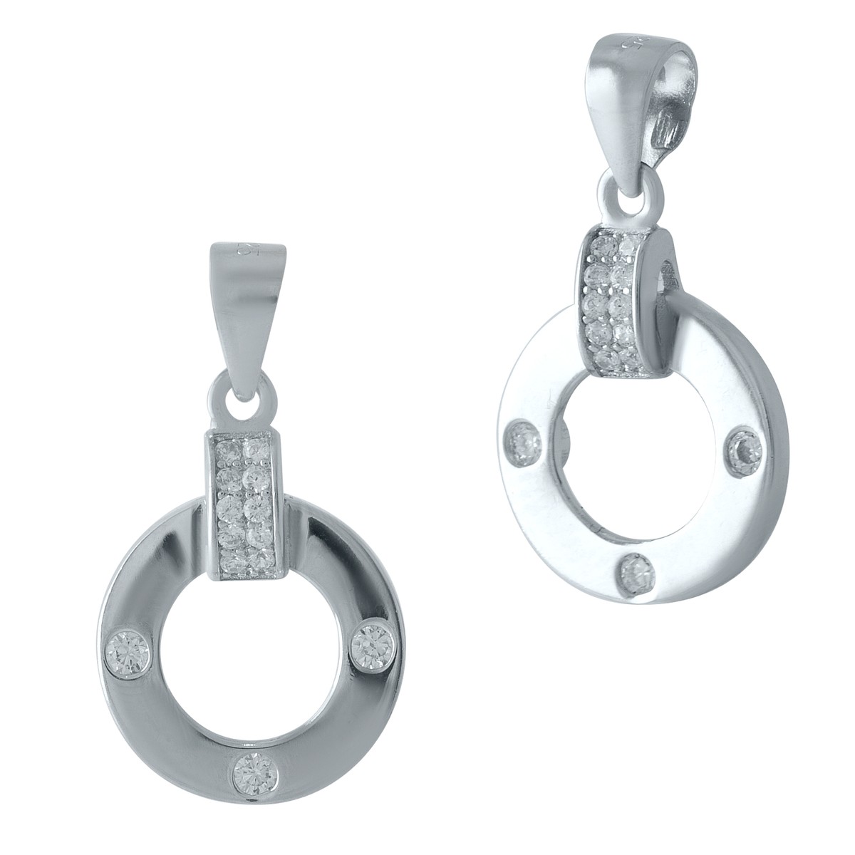 

Серебряная подвеска SilverBreeze с фианитами